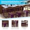 Flash Furniture 4 " Purple Metal Stool with Wood Seat, PK4 ET-BT3503-18-PR-WD-GG - alternate 3